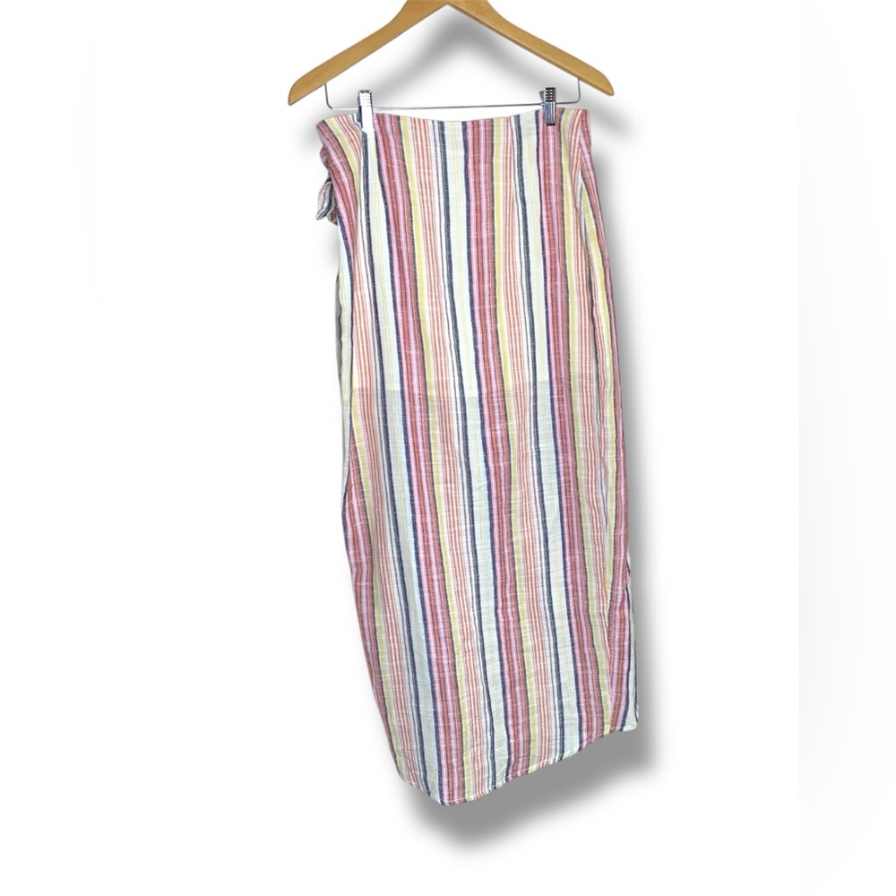 Free Peaople Striped Wrap Skirt - Picture 4 of 12